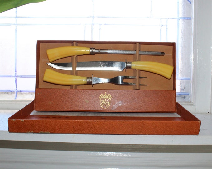 Vintage Washington Forge Carving Set with Box