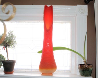 Glass Floor Vase Etsy