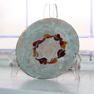 Vintage Mid Century Enamel on Copper Plate