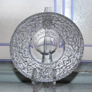 Vintage Orrefors Crystal Disc Votive Candle Holder