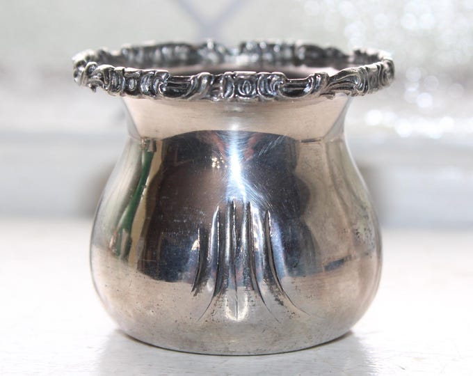 Antique Art Nouveau Silverplate Toothpick Holder by New Amsterdam Silver Co