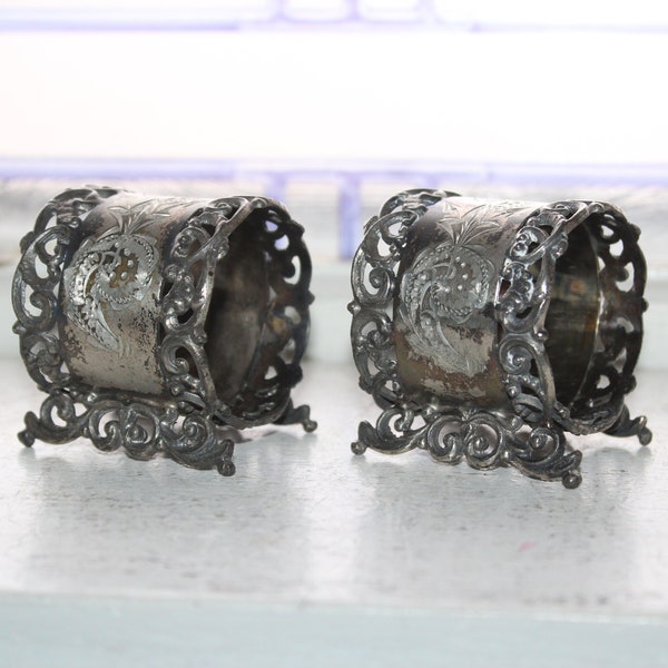 Antique Napkin Rings Etsy