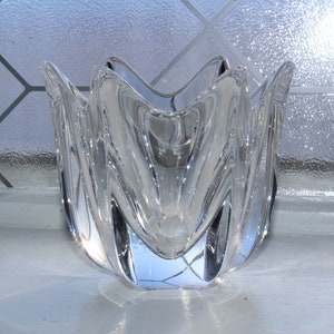 Orrefors Crystal Bowl Vintage 1970s