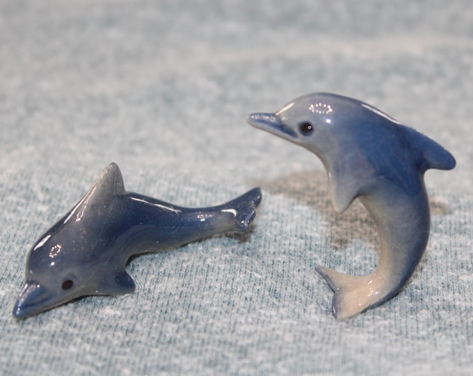 Vintage Hagen Renaker Miniature Figurines Dolphins