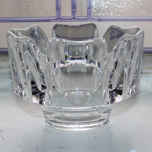 Orrefors Crystal Corona Bowl Vintage 1970s