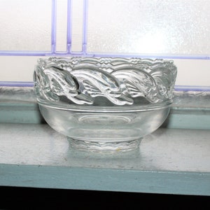 Vintage Tiffany & Co Crystal Bowl Dolphins and Waves - Etsy Israel