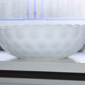 Large Vintage Milk Glass Bubble Bowl