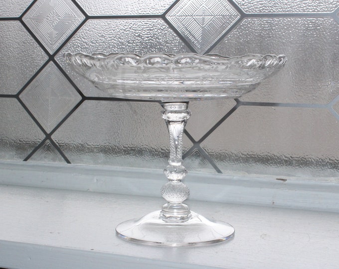 Vintage Cambridge Glass Elaine Compote Stem 3500