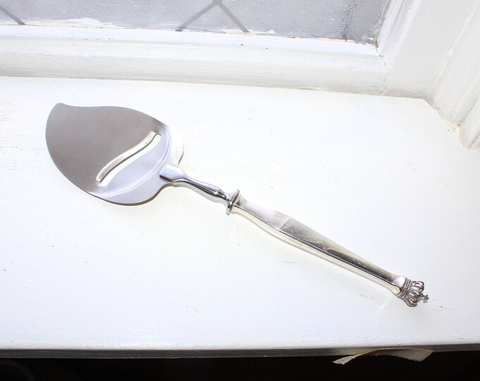 Vintage Sterling Silver Kings Crown Cheese Slicer DG Dansk Guldindustri Denmark