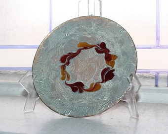 Vintage Mid Century Enamel on Copper Plate