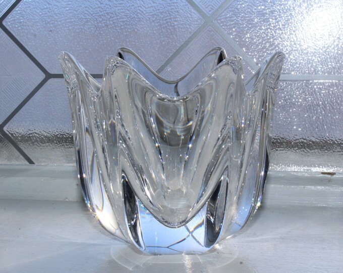 Orrefors Crystal Bowl Vintage 1970s