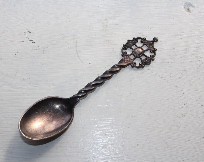 Vintage Norwegian Silverplate Kings Cross Spoon