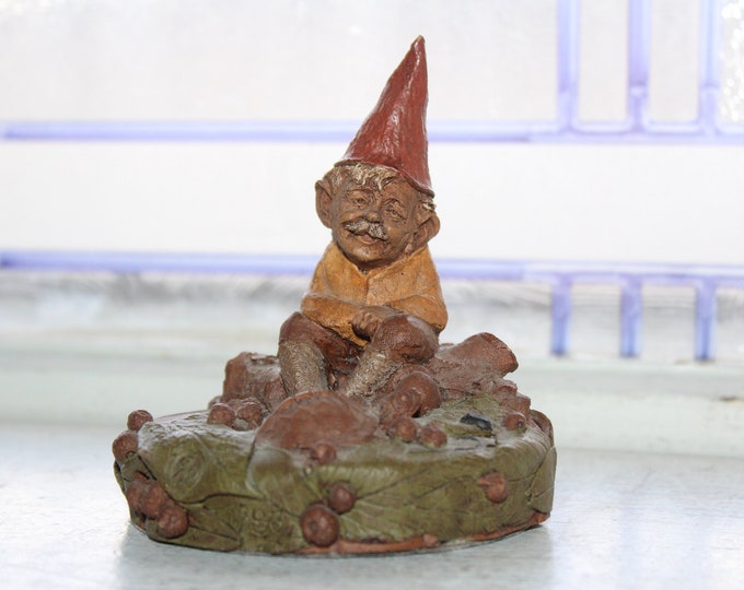 Vintage Gnome with Mustache Figurine Tom Clark Freddy