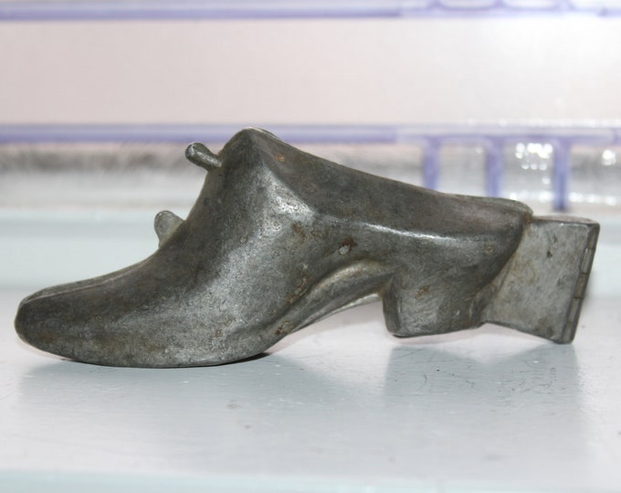 Antique Pewter Ice Cream Mold Shoe Eppelsheimer 899