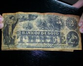 Bank of De Soto Nebraska 3 Dollar Bill Note 1967 Centennial
