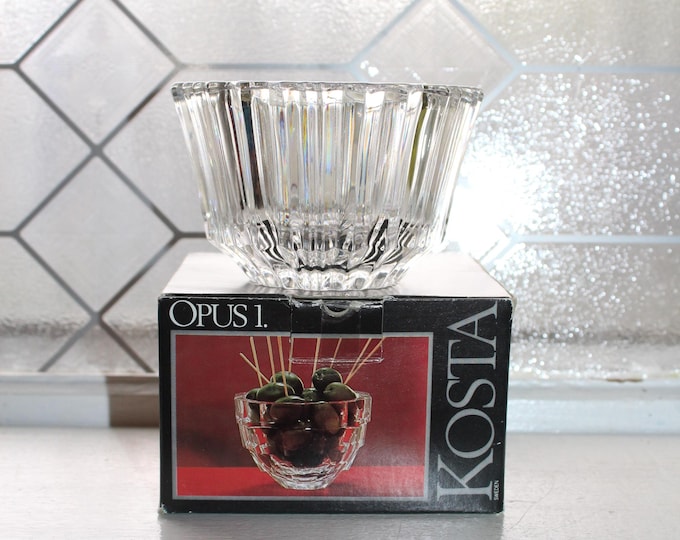 Kosta Boda Glass Bowl Opus 4 with Box