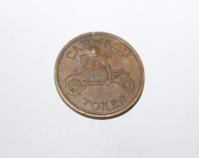 Vintage Brass Car Wash Token