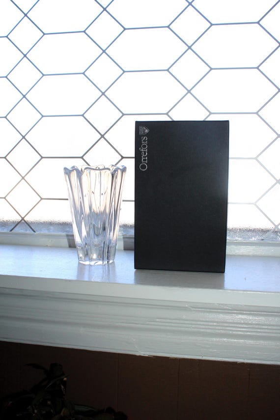 オレフォス クリスタル コロナ花瓶（オリジナルボックス付き） - Etsy 日本