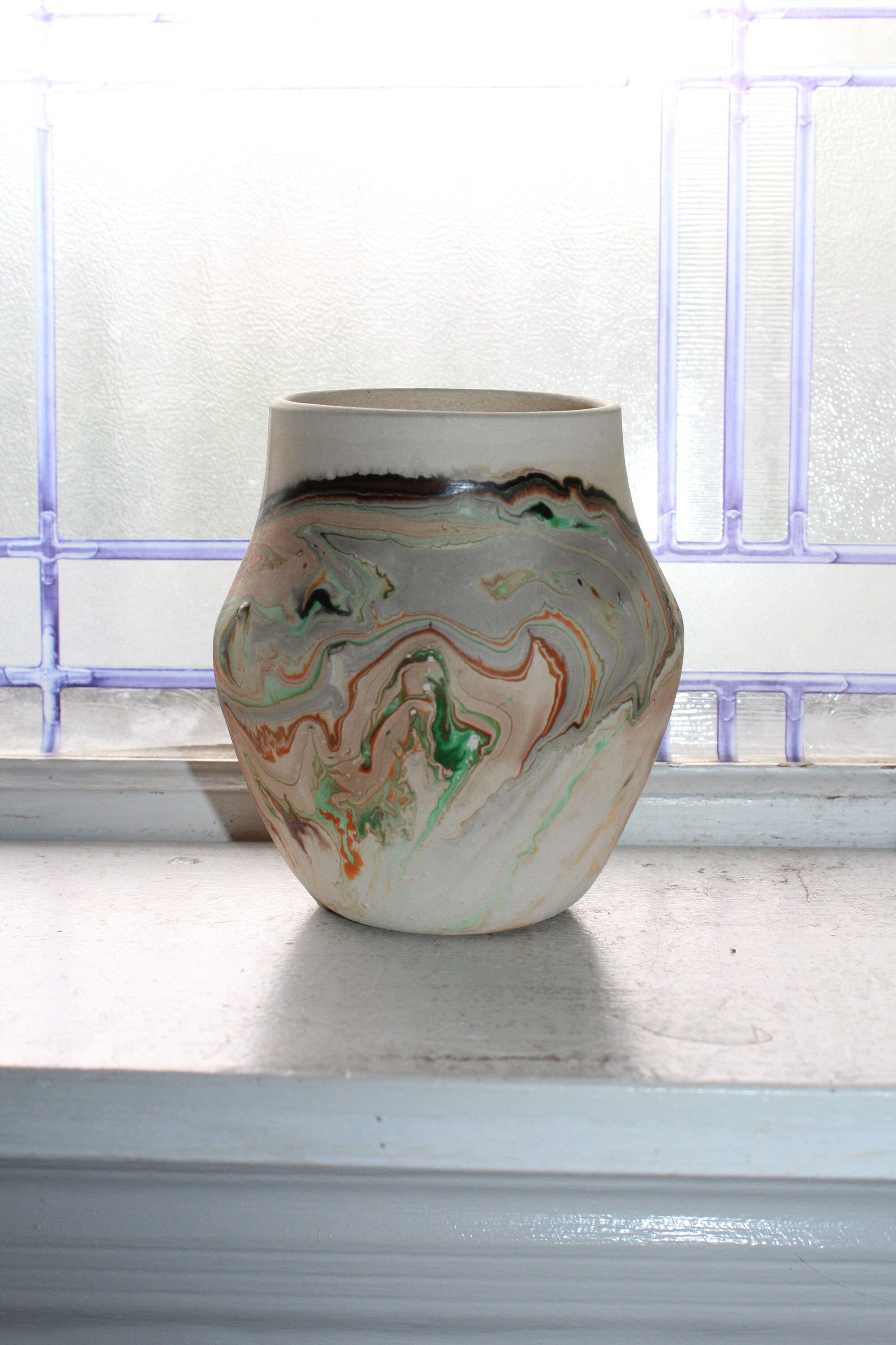 Vintage Nemadji Pottery Vase Southwestern Decor