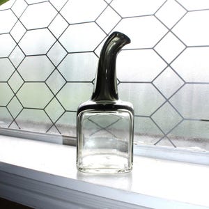 Vintage Mid Century Murano Glass Decanter Smoke Gray