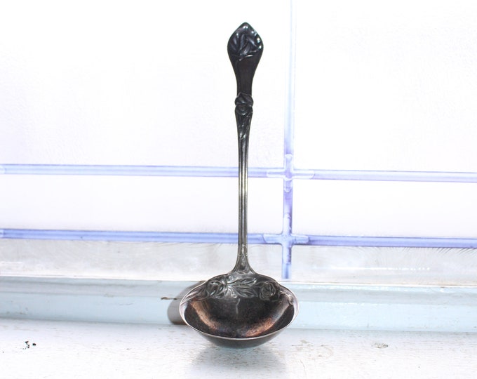 Antique Paragon Silverplate Ladle Victorian Decor