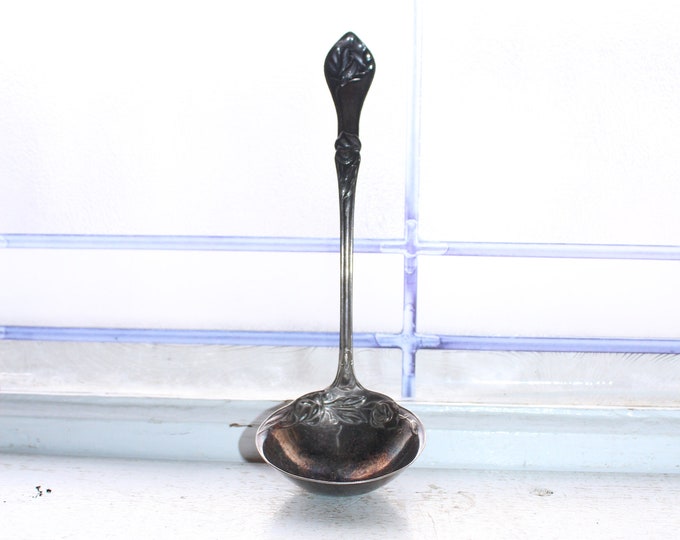 Antique Paragon Silverplate Ladle Victorian Decor