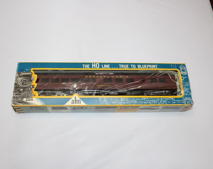 Vintage AHM  HO Scale Rivarossi PRR Observation Train Car 6271