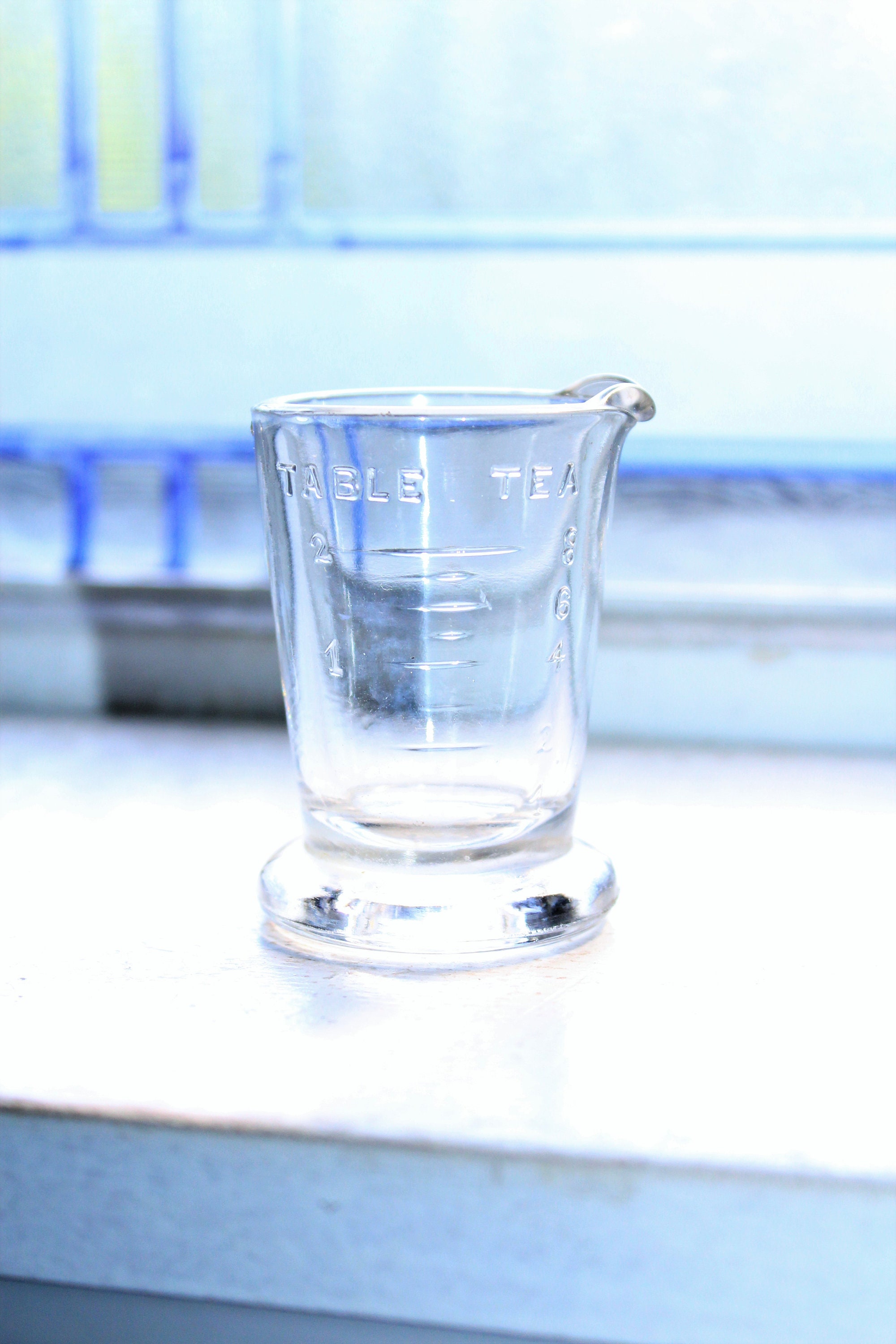 Vintage Glass Measuring Cup Teaspoons & Tablespoons