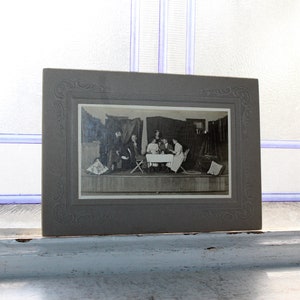 Antique Cabinet Card Photograph Scene From a Play
