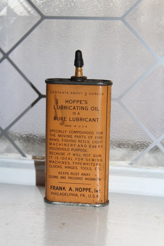 Vintage Hoppe's Lubricating Oil Can 