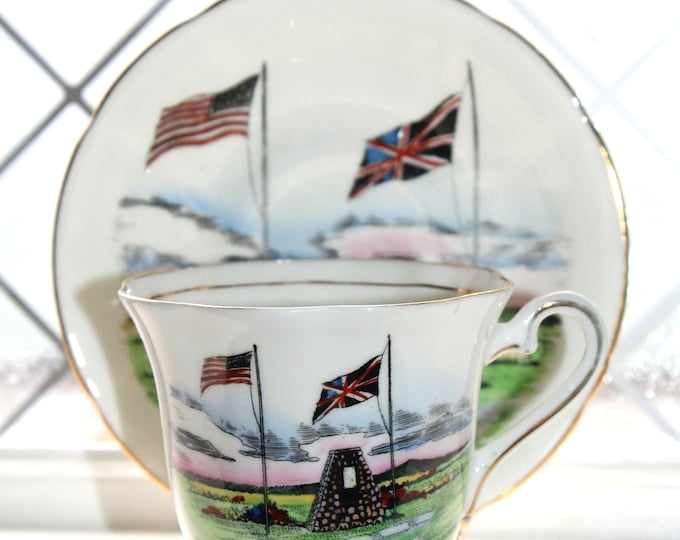 Vintage Taylor and Kent Teacup and Saucer International Peace Garden