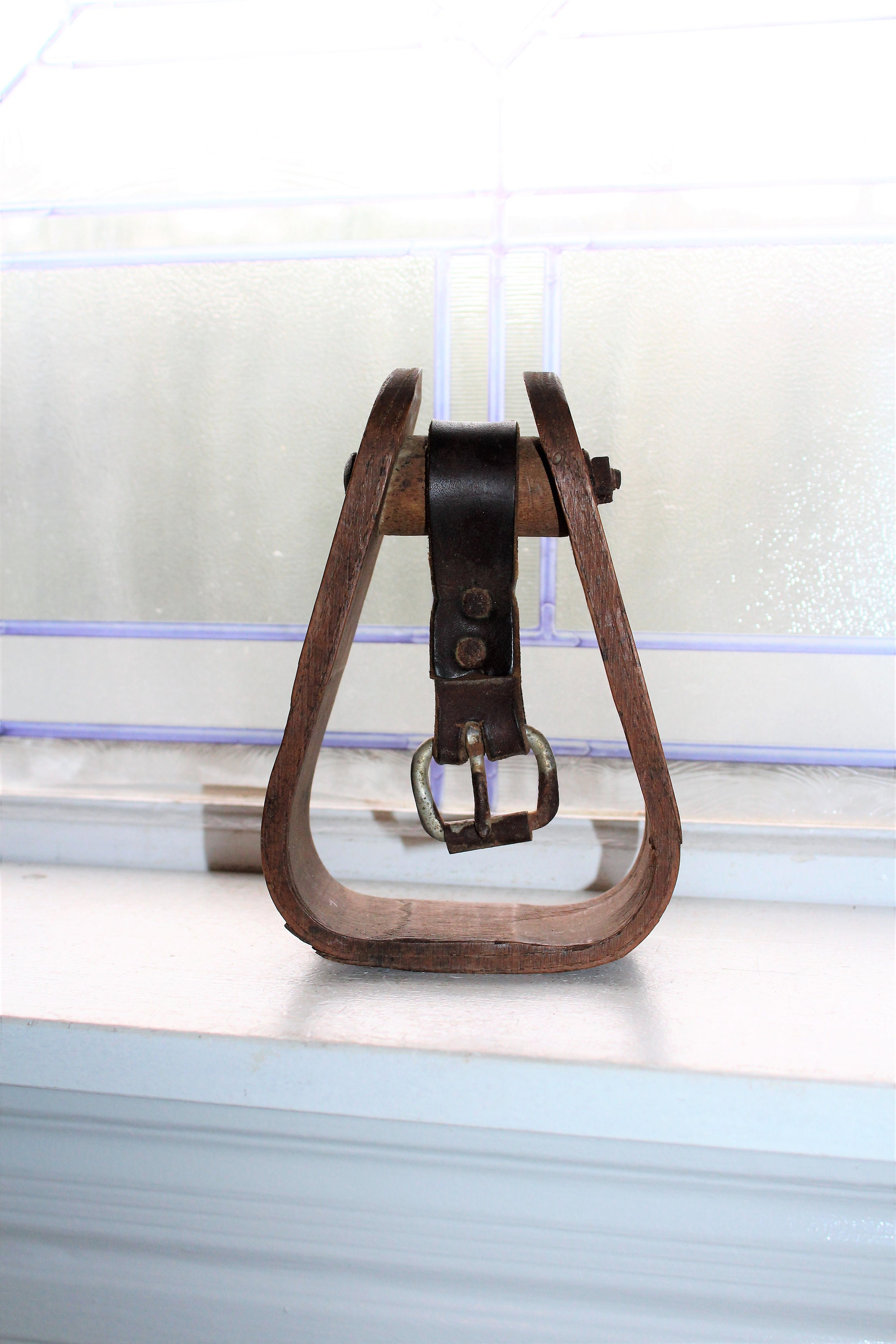 Antique Wooden Stirrup Country Western Decor