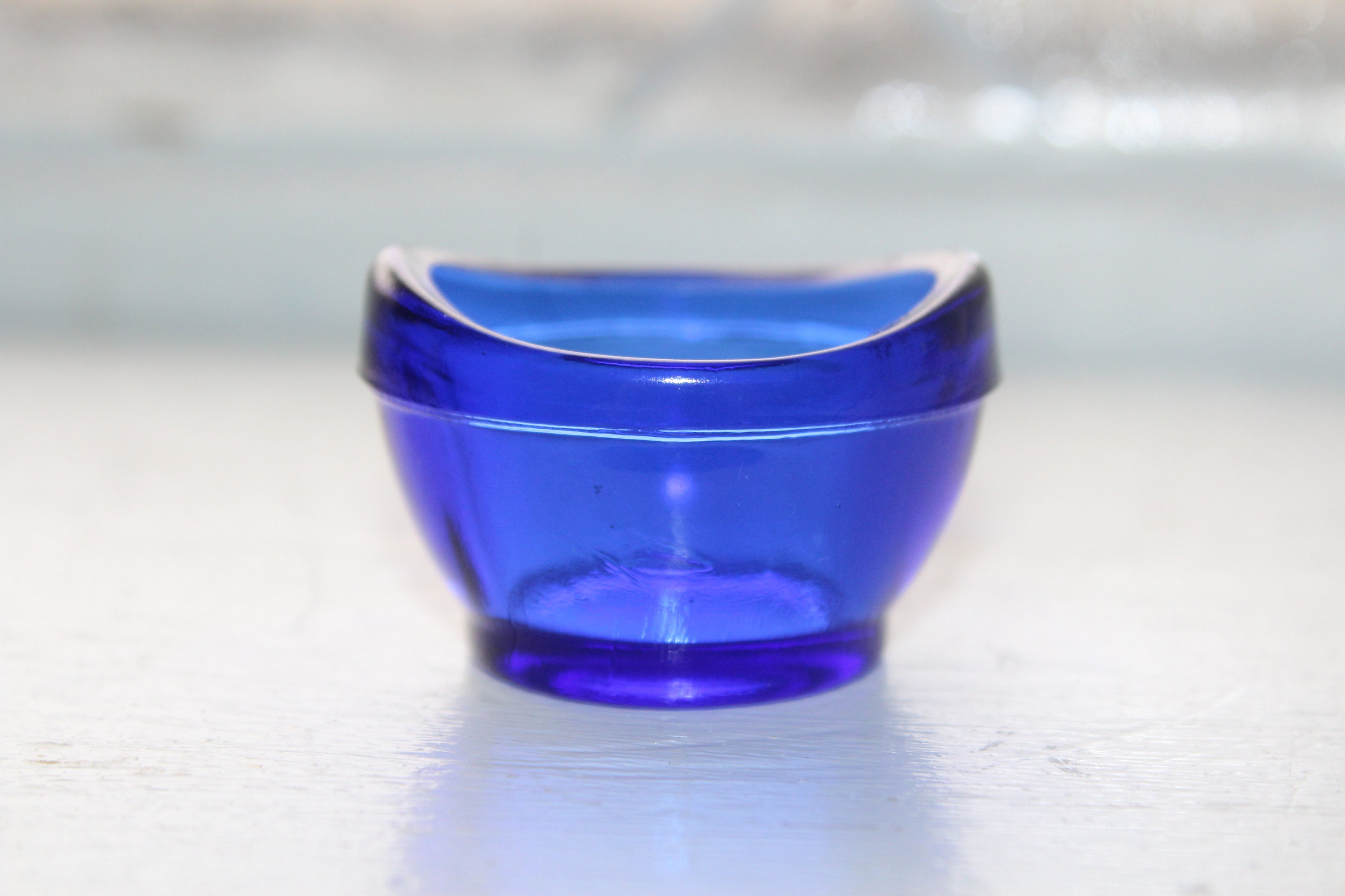 Antique Cobalt Blue Glass Eye Wash Cup