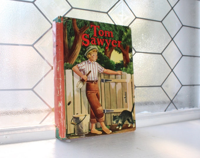 Vintage 1944 Book The Adventures of Tom Sawyer by Mark Twain