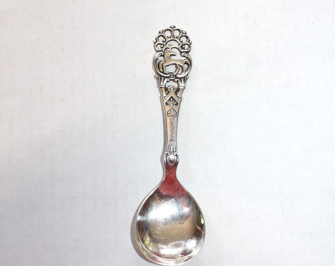 Vintage Solid Silver Jam Spoon Norway 830s O & S