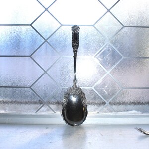 Antique 1847 Rogers Bros Romanesque Serving Spoon Victorian Silverplate