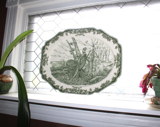 Huge Wedgwood Royal Game Turkey Serving Platter Williams & Sonoma