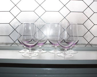 6 Vintage Sasaki Lilac Iced Tea Glasses SAS20 Purple Stemware - Etsy