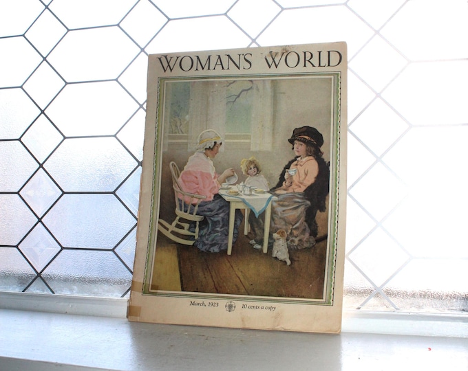 Woman's World Magazine March 1923 Antique Fashion and Advertising