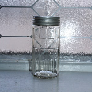 Antique Hoosier Jar Paneled Allspice Canister
