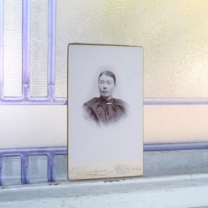 アンティーク カルテ デ ビジット CDV 写真 ビクトリア朝の女性 1800 年代