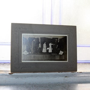 Antique Cabinet Card Photograph Scene From a Play