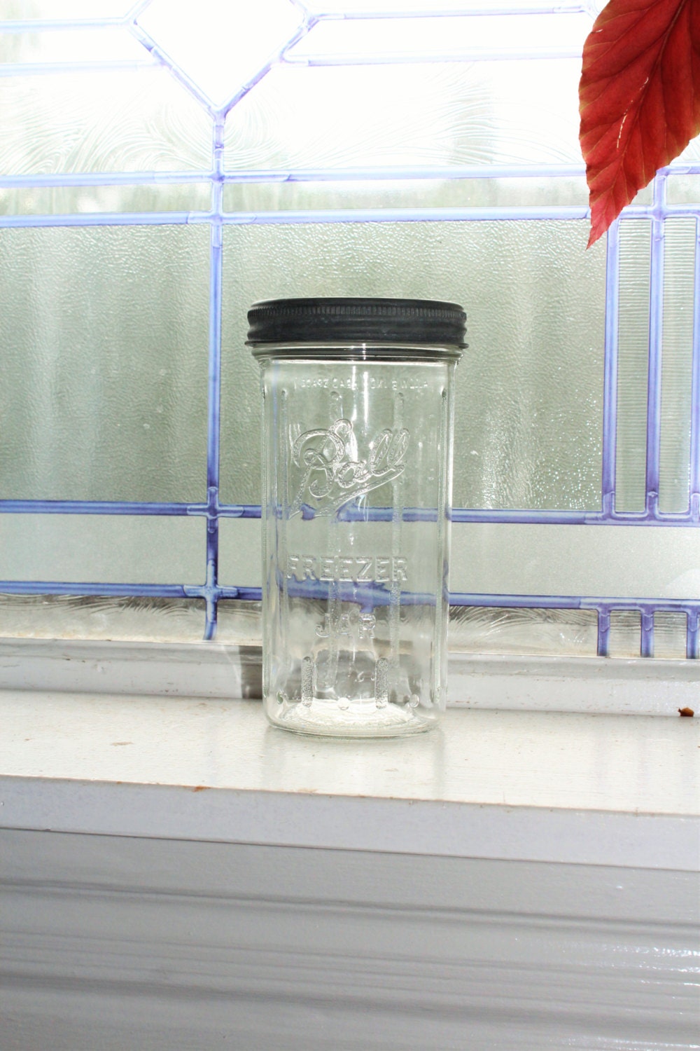 Ball Freezer Jar Mason Jar 16 oz. Vintage 1933 to 1960 Wide Mouth Canning  Jar