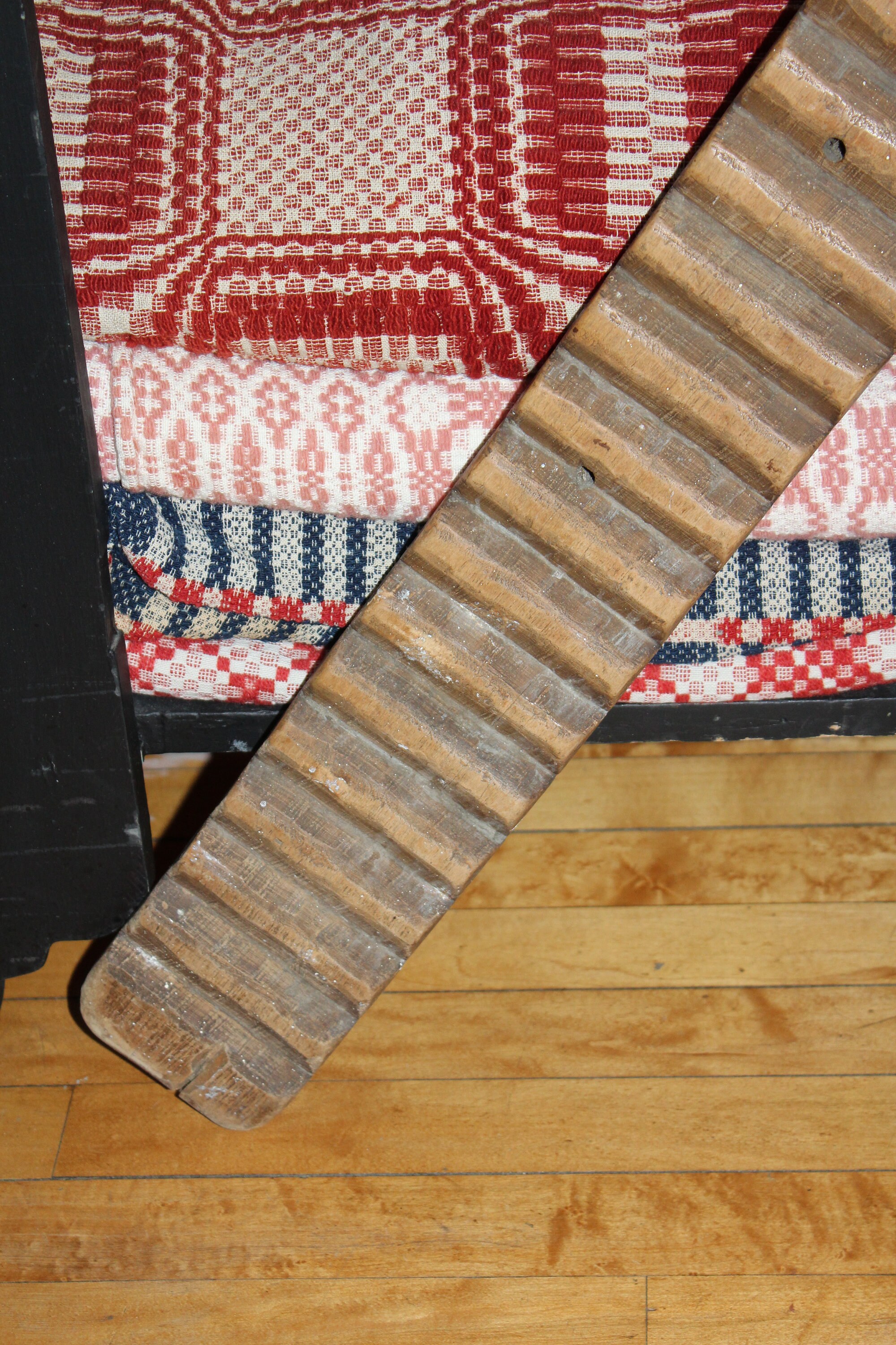 Antique WoodWash Board One Handled Scrub Board 19th Century American