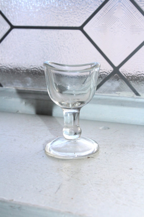 Vintage Glass Eye Wash Cup Weird Shot Glass - Etsy