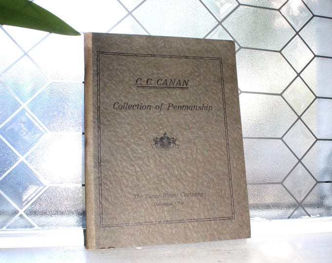 C C Canan Collection of Penmanship Book Zaner-Bloser 1921