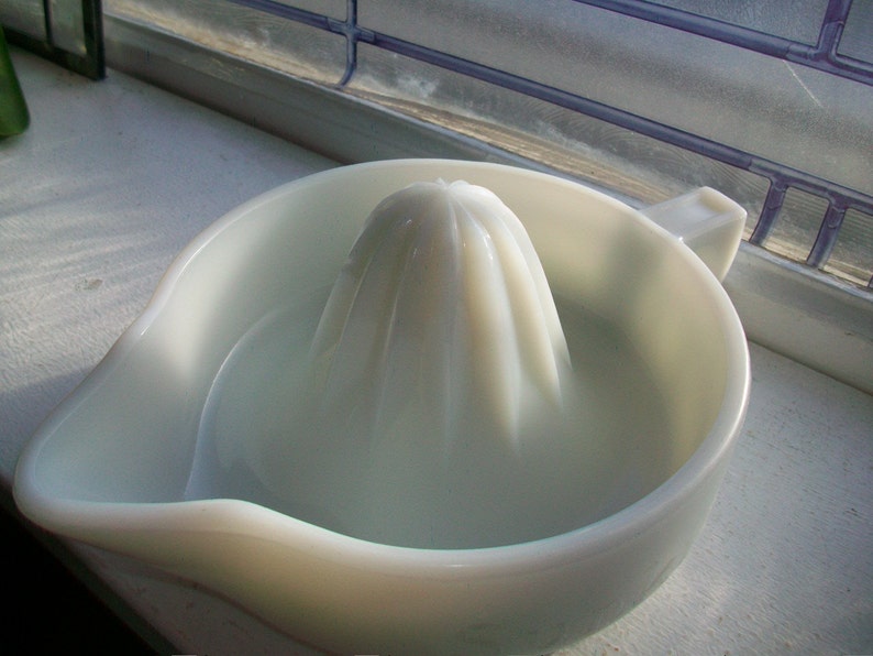 Vintage Sunkist Reamer Juicer Mckee Glass Milk Glass Etsy