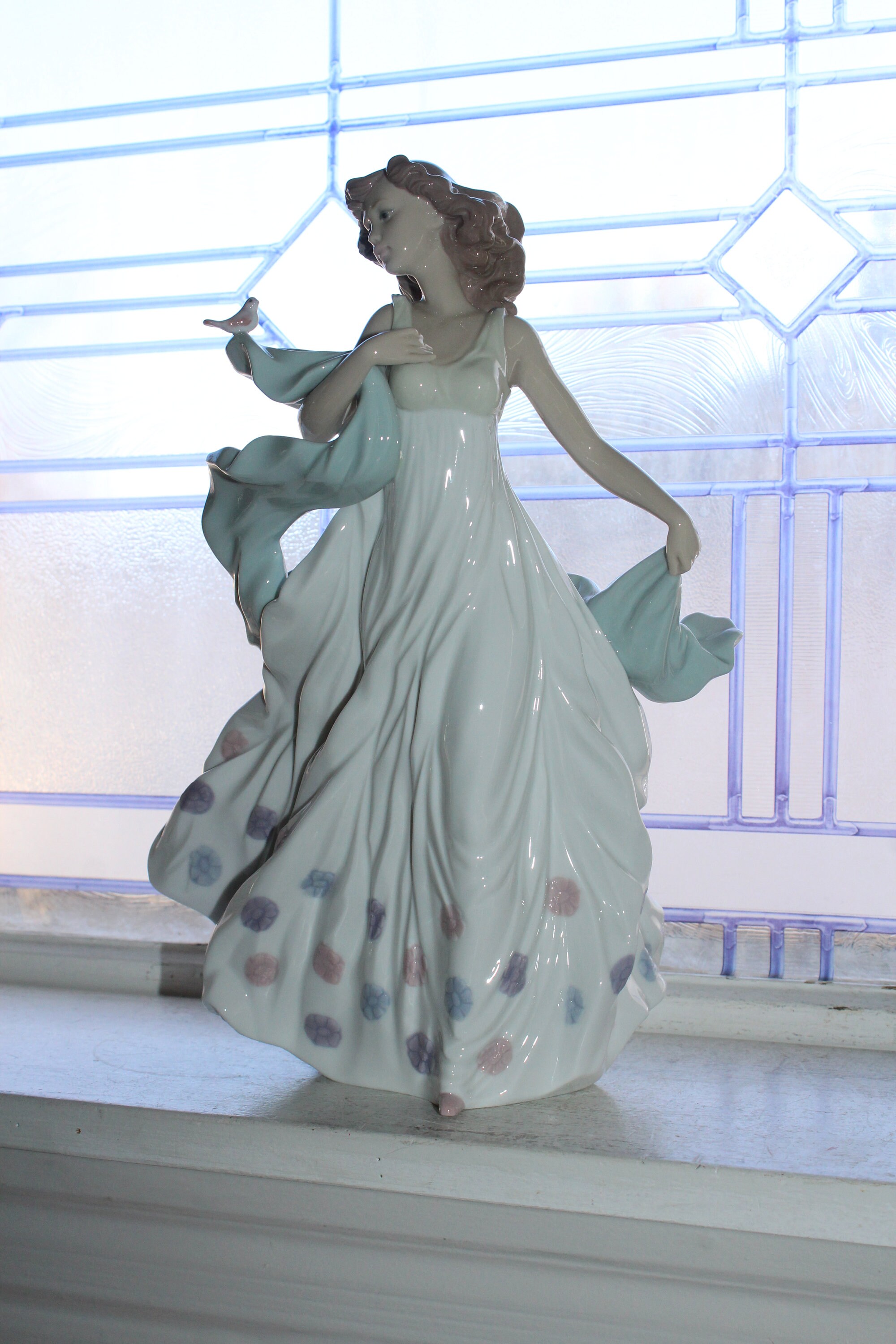 Large Lladro Porcelain Figurine Summer Serenade 06193 with Box 12