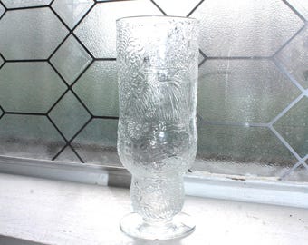 Vintage Nuutajarvi Iittala Finland-glas Fauna-bierglas van Oiva Toikka