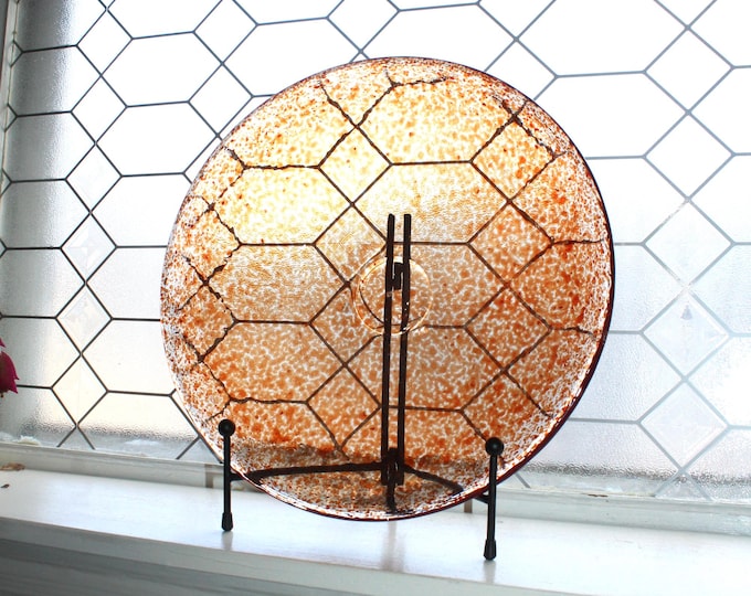 Kosta Boda Atoll Red Anna Ehner Design Large Charger Plate or Bowl w/ Stand